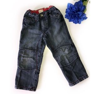 JOE FRESH 3T DARK WASH BLUE JEANS ADJUSTABLE WAIST